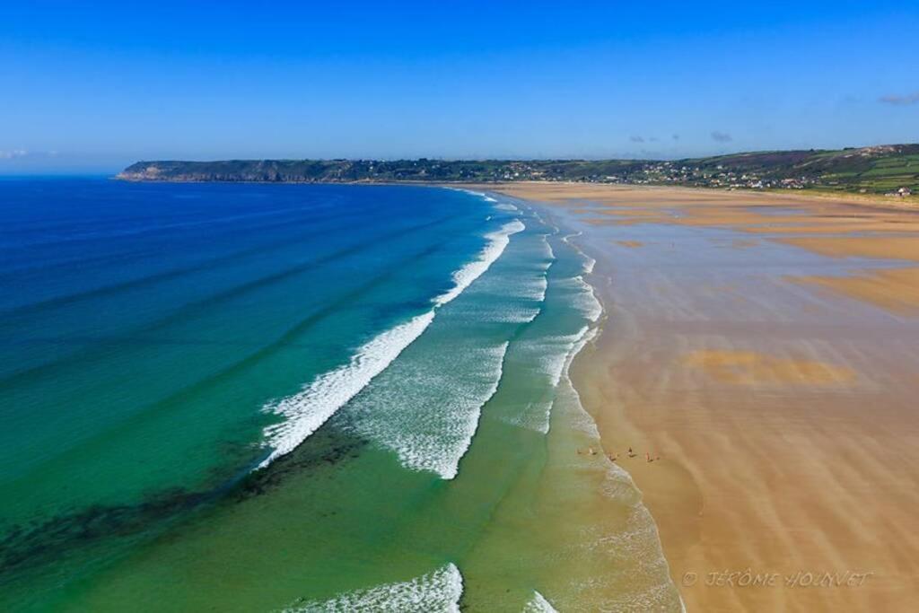 Sciotot - Bord De Mer - La Petite Maison Les Pieux Exteriér fotografie